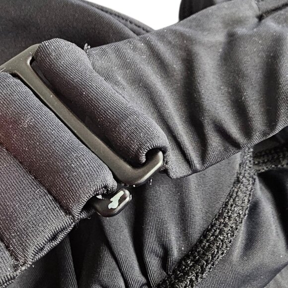 Knix Ruched Bikini Top, Black, V-Neck, Adjustable, Size S+ Fits Sizes 32DDD,F,G - Picture 5 of 5